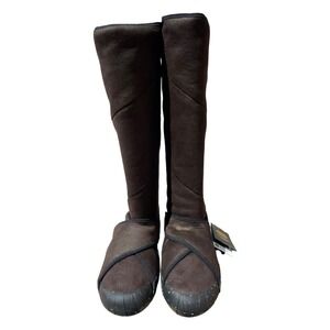 6‎ Pairs, Vibram Furoshiki Shearling High Boots Wmn's Dark Brown Size S (38/39)